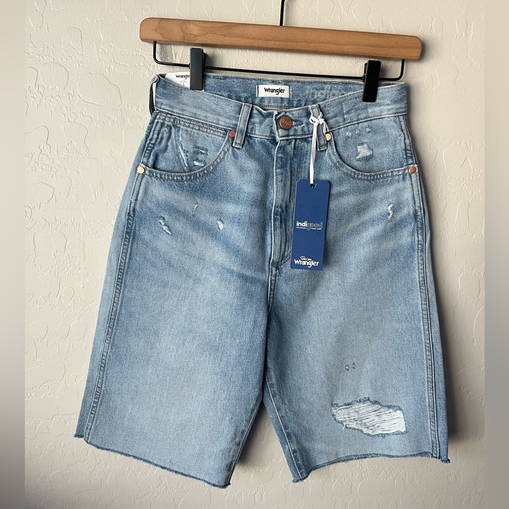 Wrangler festival high waist cut off jeans shorts NWT 26 - Picture 6 of 11
